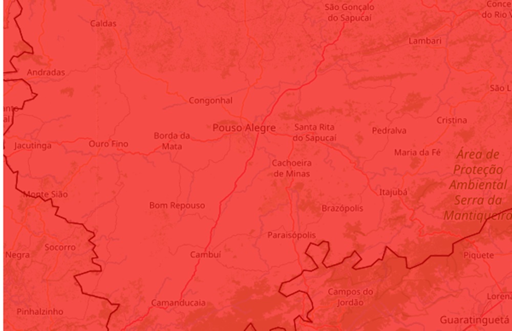 Pouso Alegre e Sul de Minas entram em alerta vermelho para onda de calor